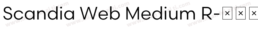 Scandia Web Medium R字体转换